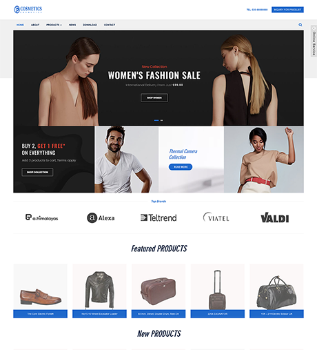 响应式外贸服装服饰企业网站模板